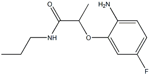 2-(2-amino-5-fluorophenoxy)-N-propylpropanamide Structure