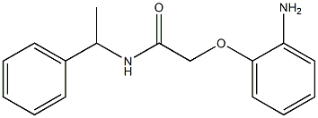 2-(2-aminophenoxy)-N-(1-phenylethyl)acetamide,,结构式