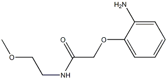 2-(2-aminophenoxy)-N-(2-methoxyethyl)acetamide 结构式