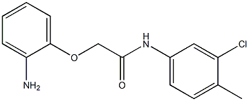 2-(2-aminophenoxy)-N-(3-chloro-4-methylphenyl)acetamide Structure