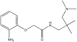 2-(2-aminophenoxy)-N-{2-[(dimethylamino)methyl]-2-methylpropyl}acetamide Structure