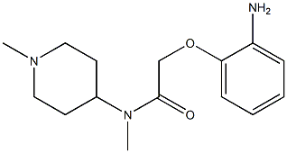 2-(2-aminophenoxy)-N-methyl-N-(1-methylpiperidin-4-yl)acetamide 化学構造式