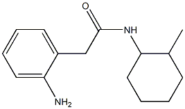 2-(2-aminophenyl)-N-(2-methylcyclohexyl)acetamide Structure