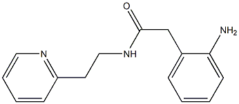 2-(2-aminophenyl)-N-(2-pyridin-2-ylethyl)acetamide 化学構造式