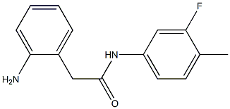 2-(2-aminophenyl)-N-(3-fluoro-4-methylphenyl)acetamide 化学構造式