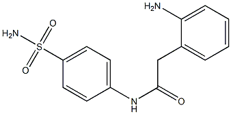 2-(2-aminophenyl)-N-(4-sulfamoylphenyl)acetamide,,结构式