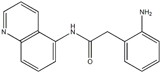 2-(2-aminophenyl)-N-(quinolin-5-yl)acetamide 结构式