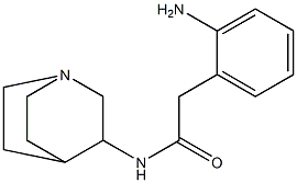 2-(2-aminophenyl)-N-1-azabicyclo[2.2.2]oct-3-ylacetamide,,结构式