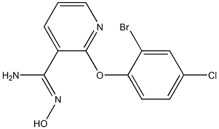 2-(2-bromo-4-chlorophenoxy)-N'-hydroxypyridine-3-carboximidamide