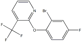 2-(2-bromo-4-fluorophenoxy)-3-(trifluoromethyl)pyridine,1019369-68-6,结构式