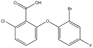 2-(2-bromo-4-fluorophenoxy)-6-chlorobenzoic acid|