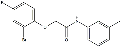 2-(2-bromo-4-fluorophenoxy)-N-(3-methylphenyl)acetamide Structure