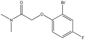 2-(2-bromo-4-fluorophenoxy)-N,N-dimethylacetamide Structure