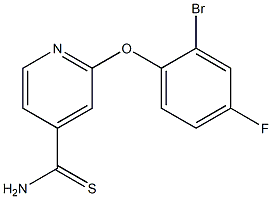 2-(2-bromo-4-fluorophenoxy)pyridine-4-carbothioamide|