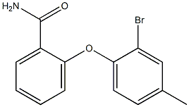 2-(2-bromo-4-methylphenoxy)benzamide,,结构式