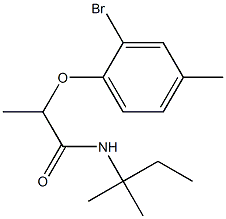 2-(2-bromo-4-methylphenoxy)-N-(2-methylbutan-2-yl)propanamide