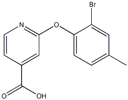 2-(2-bromo-4-methylphenoxy)pyridine-4-carboxylic acid|