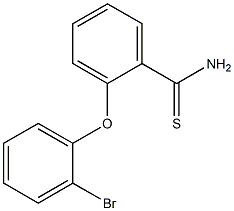 2-(2-bromophenoxy)benzene-1-carbothioamide Structure