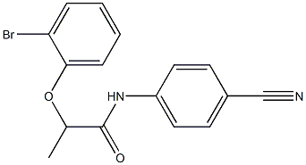 2-(2-bromophenoxy)-N-(4-cyanophenyl)propanamide Structure