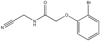 2-(2-bromophenoxy)-N-(cyanomethyl)acetamide Structure