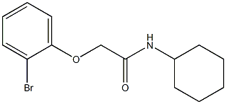 2-(2-bromophenoxy)-N-cyclohexylacetamide Structure