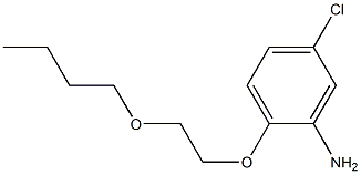 2-(2-butoxyethoxy)-5-chloroaniline,,结构式