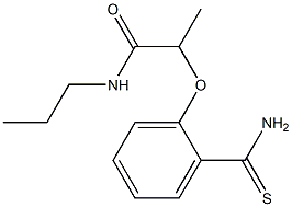 2-(2-carbamothioylphenoxy)-N-propylpropanamide 化学構造式