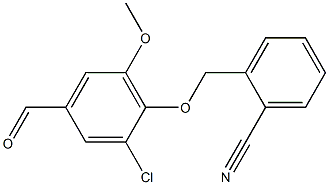 2-(2-chloro-4-formyl-6-methoxyphenoxymethyl)benzonitrile|