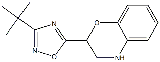 2-(3-tert-butyl-1,2,4-oxadiazol-5-yl)-3,4-dihydro-2H-1,4-benzoxazine,,结构式