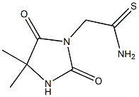 2-(4,4-dimethyl-2,5-dioxoimidazolidin-1-yl)ethanethioamide Structure