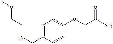2-(4-{[(2-methoxyethyl)amino]methyl}phenoxy)acetamide 化学構造式
