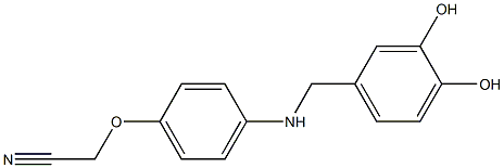 2-(4-{[(3,4-dihydroxyphenyl)methyl]amino}phenoxy)acetonitrile