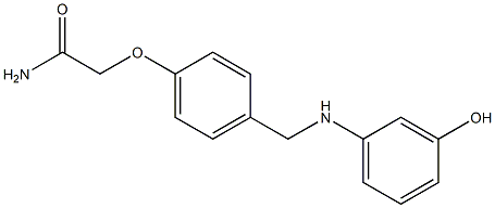 2-(4-{[(3-hydroxyphenyl)amino]methyl}phenoxy)acetamide Structure