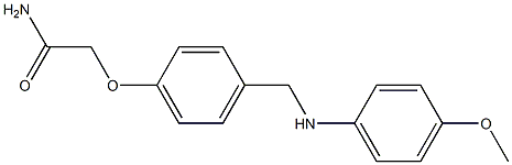 2-(4-{[(4-methoxyphenyl)amino]methyl}phenoxy)acetamide|