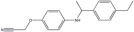 2-(4-{[1-(4-ethylphenyl)ethyl]amino}phenoxy)acetonitrile Structure