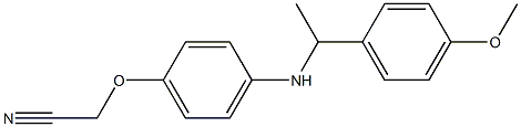 2-(4-{[1-(4-methoxyphenyl)ethyl]amino}phenoxy)acetonitrile,,结构式