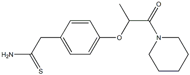 2-(4-{[1-oxo-1-(piperidin-1-yl)propan-2-yl]oxy}phenyl)ethanethioamide