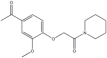 2-(4-acetyl-2-methoxyphenoxy)-1-(piperidin-1-yl)ethan-1-one