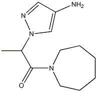 2-(4-amino-1H-pyrazol-1-yl)-1-(azepan-1-yl)propan-1-one Structure