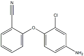 2-(4-amino-2-chlorophenoxy)benzonitrile,,结构式