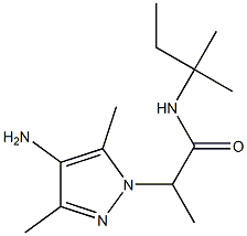  2-(4-amino-3,5-dimethyl-1H-pyrazol-1-yl)-N-(2-methylbutan-2-yl)propanamide