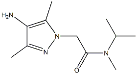 2-(4-amino-3,5-dimethyl-1H-pyrazol-1-yl)-N-methyl-N-(propan-2-yl)acetamide Structure