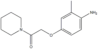 2-(4-amino-3-methylphenoxy)-1-(piperidin-1-yl)ethan-1-one 结构式