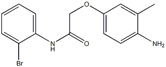 2-(4-amino-3-methylphenoxy)-N-(2-bromophenyl)acetamide Structure