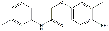 2-(4-amino-3-methylphenoxy)-N-(3-methylphenyl)acetamide 化学構造式