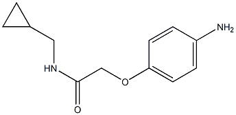 2-(4-aminophenoxy)-N-(cyclopropylmethyl)acetamide 化学構造式