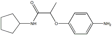 2-(4-aminophenoxy)-N-cyclopentylpropanamide Struktur