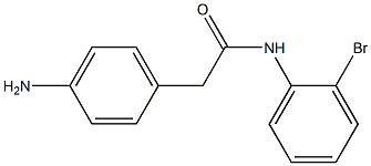 2-(4-aminophenyl)-N-(2-bromophenyl)acetamide Structure