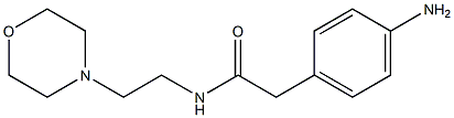 2-(4-aminophenyl)-N-(2-morpholin-4-ylethyl)acetamide 结构式