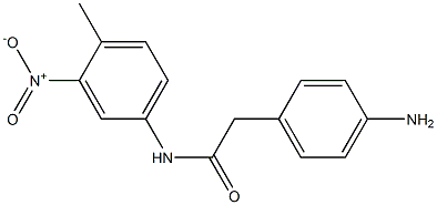 2-(4-aminophenyl)-N-(4-methyl-3-nitrophenyl)acetamide Structure